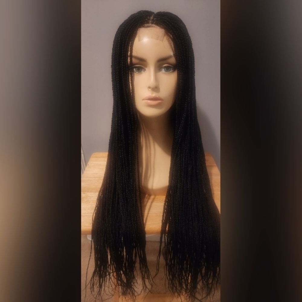 HANDMADE BRAIDED LACE CLOSURE WIG